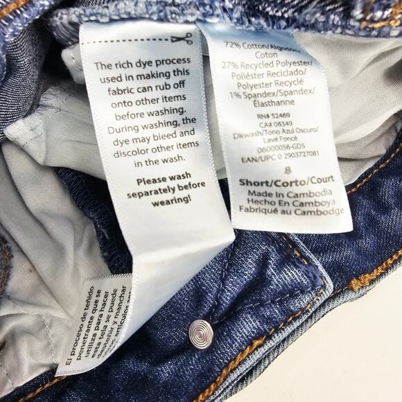 NEW Sofia Jeans Adora Curvy Girlfriend Frayed Side Straight Jean Size 8 S - Picture 11 of 12